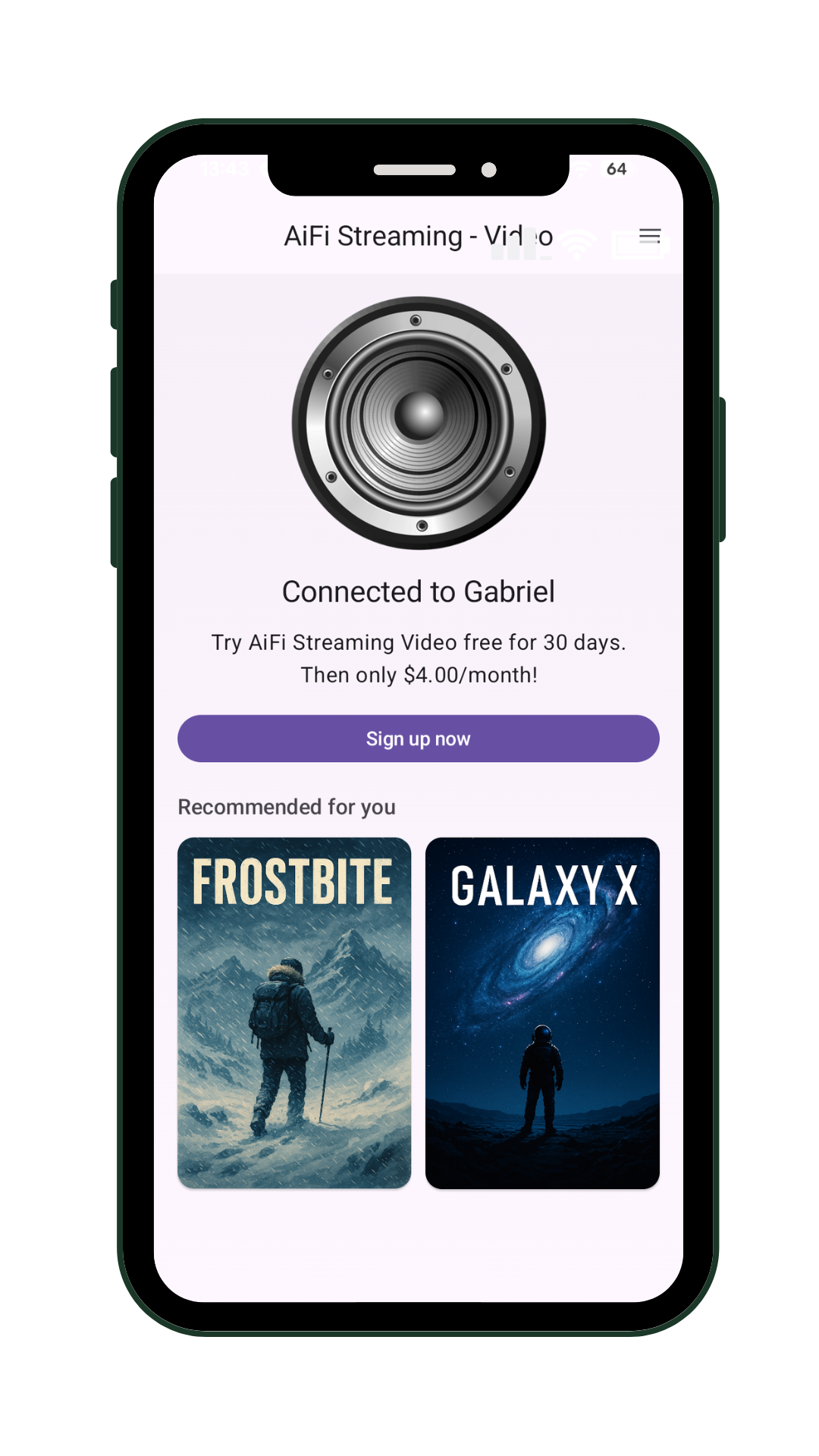 end screen AIFI for Video Streaming